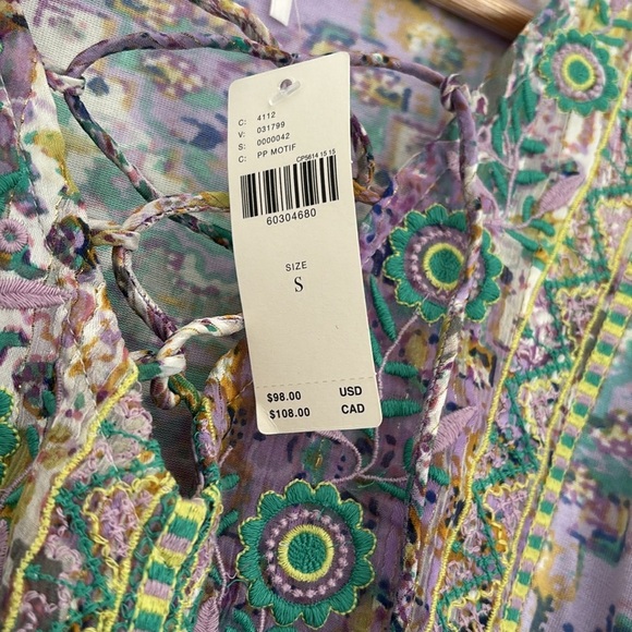 :Price Firm: NWT Anthropologie Odetta Embroidered Top - Picture 7 of 10